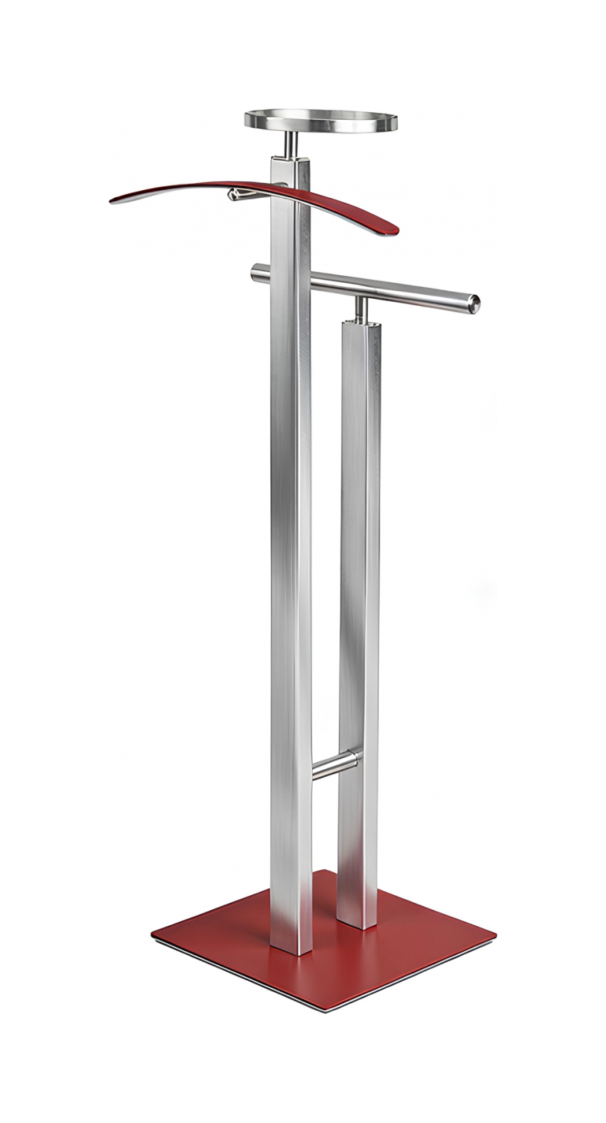 Вешалка для одежды VALET STAND 108 см бордо, кожа, матовый хром