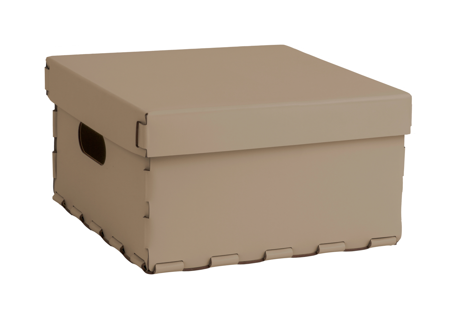 Корзина LISCIO 35x35 см капучино, кожа