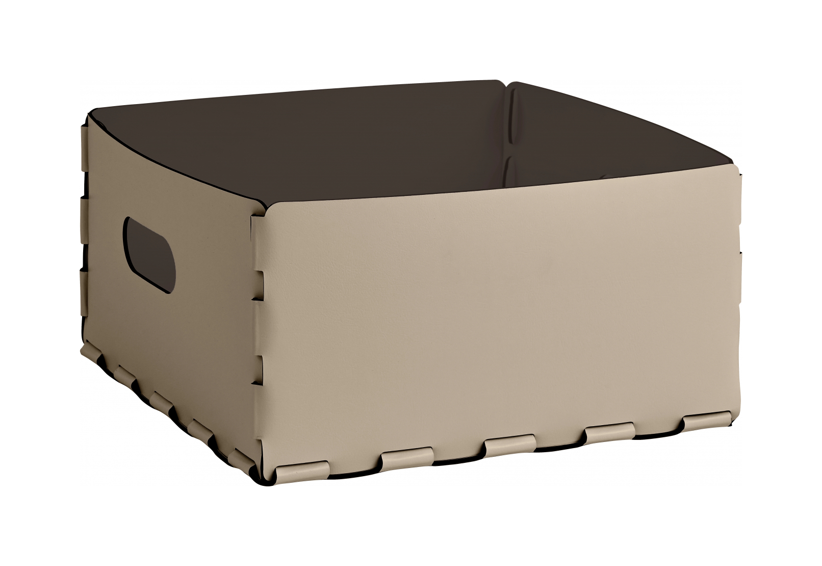 Корзина LISCIO 35x35 см капучино, кожа – 2