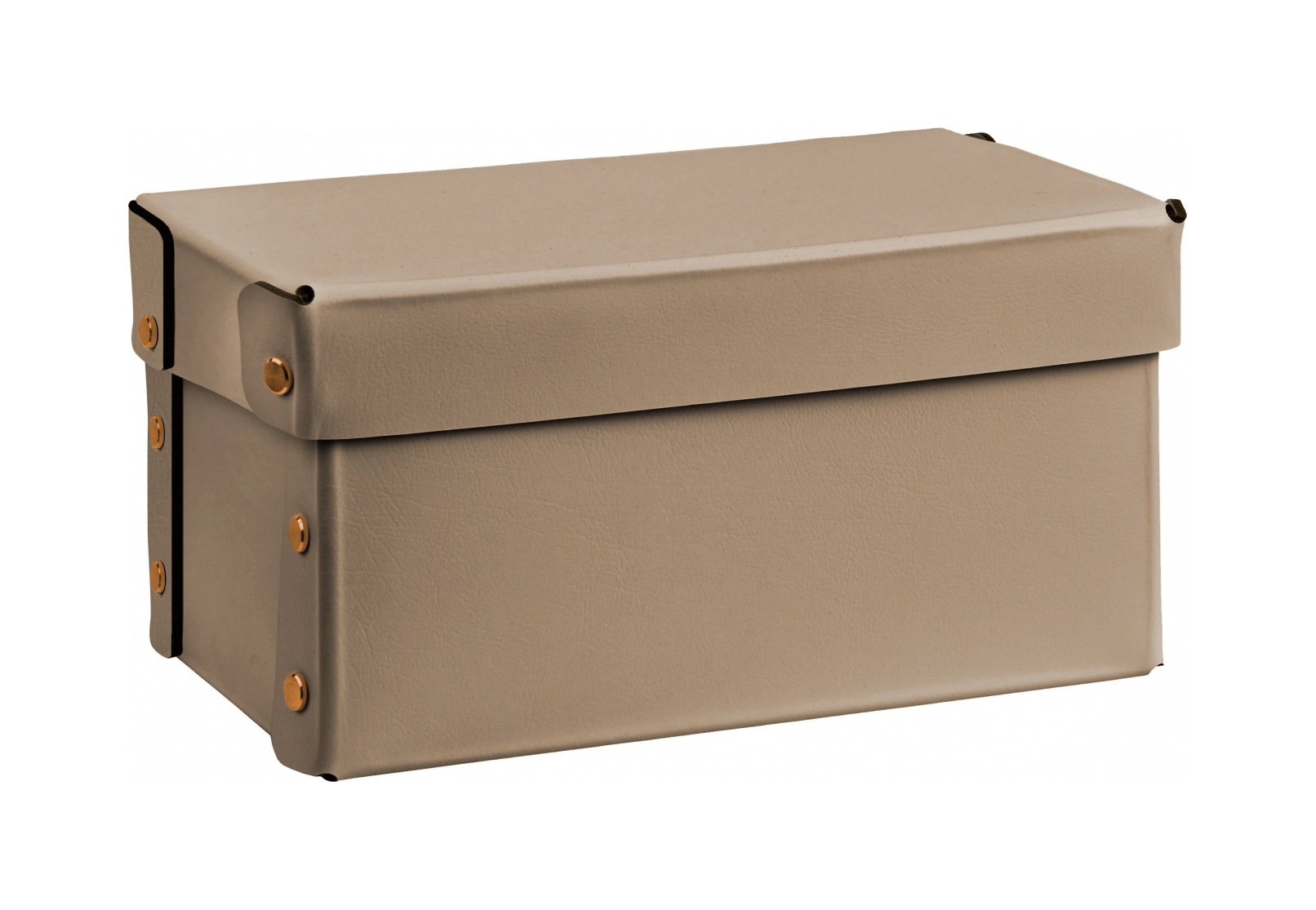 Коробка для хранения FORTIS 25x16 см капучино, кожа