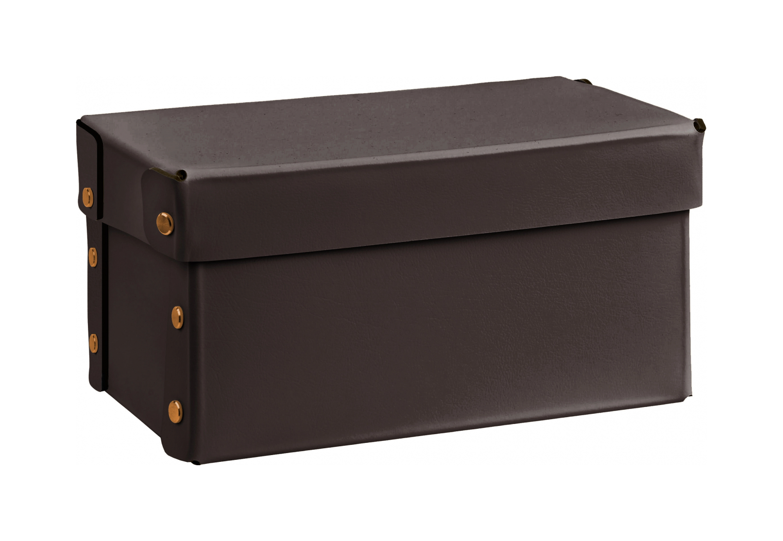 Коробка для хранения FORTIS 25x16 см шоколад, кожа