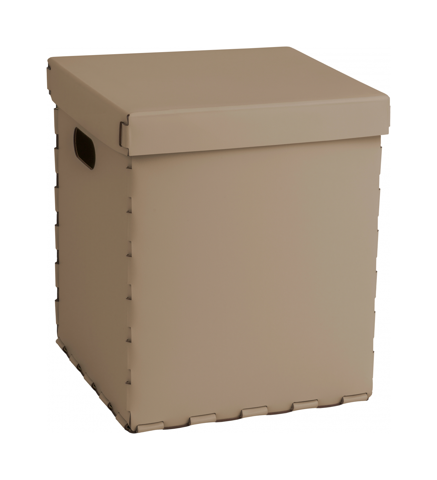 Корзина LISCIO 35x35 см капучино, кожа