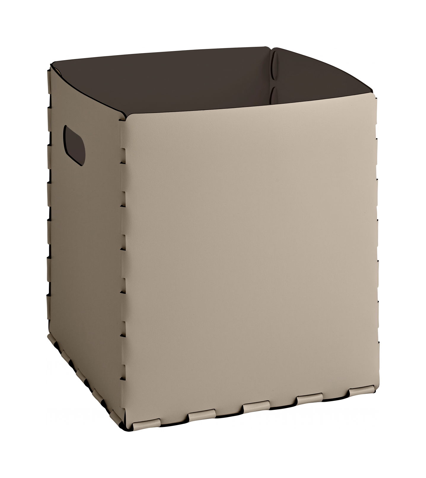 Корзина LISCIO 35x35 см капучино, кожа – 2