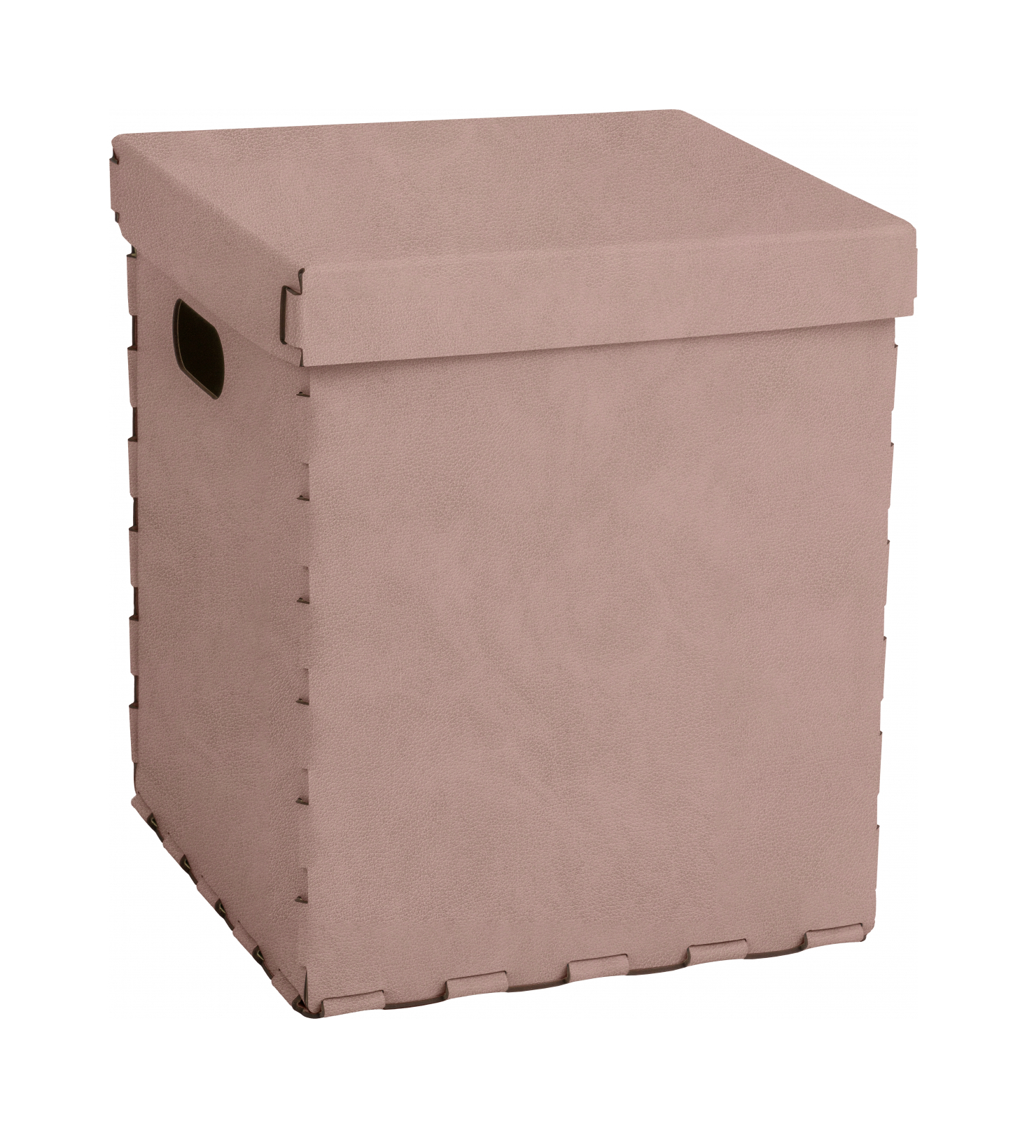 Корзина LISCIO 35x35 см пепельная роза, кожа