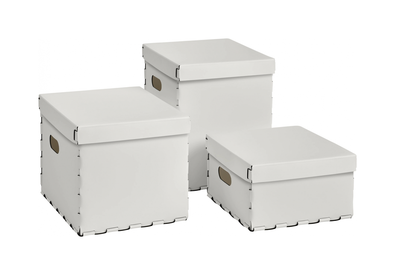 Корзина LISCIO 35x35 см белая, кожа ADJ 5047.10.TS30