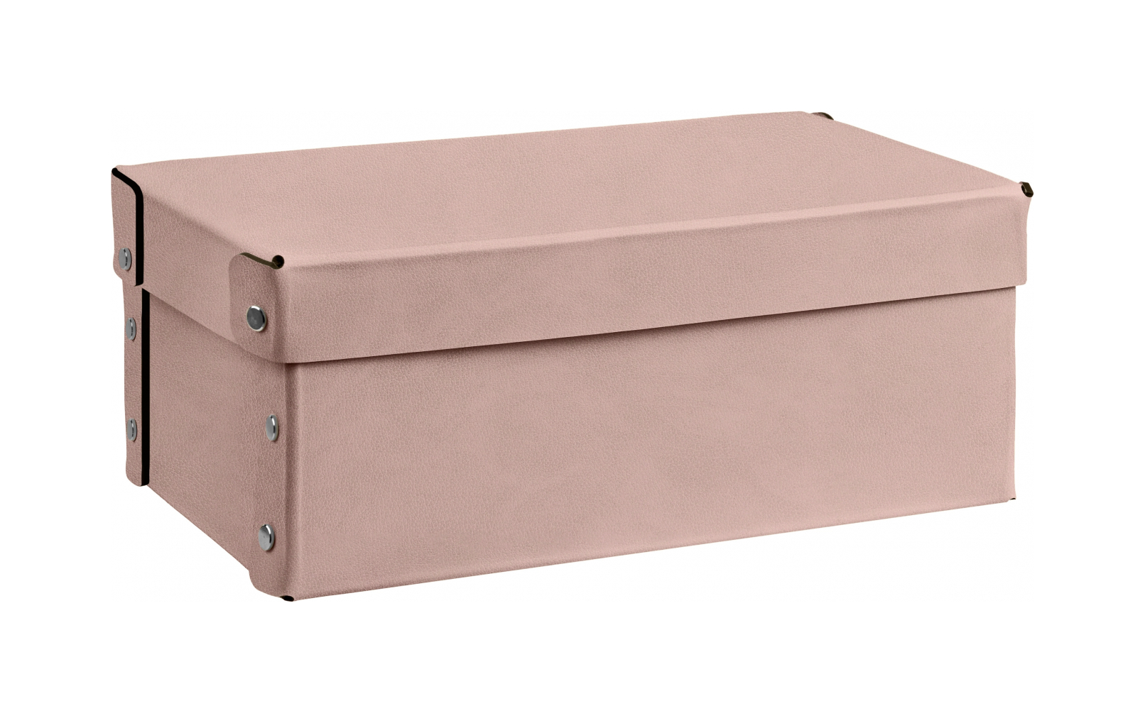 Коробка для хранения FORTIS 32x20 см пепельная роза, кожа