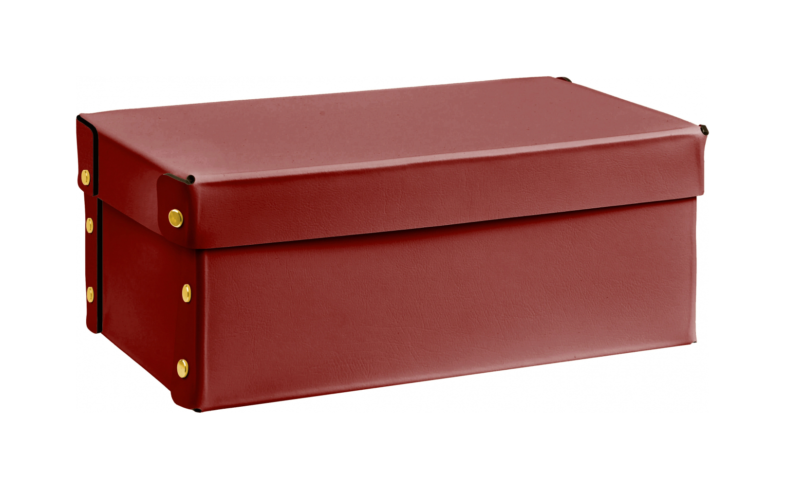 Коробка для хранения FORTIS 32x20 см бордо, кожа