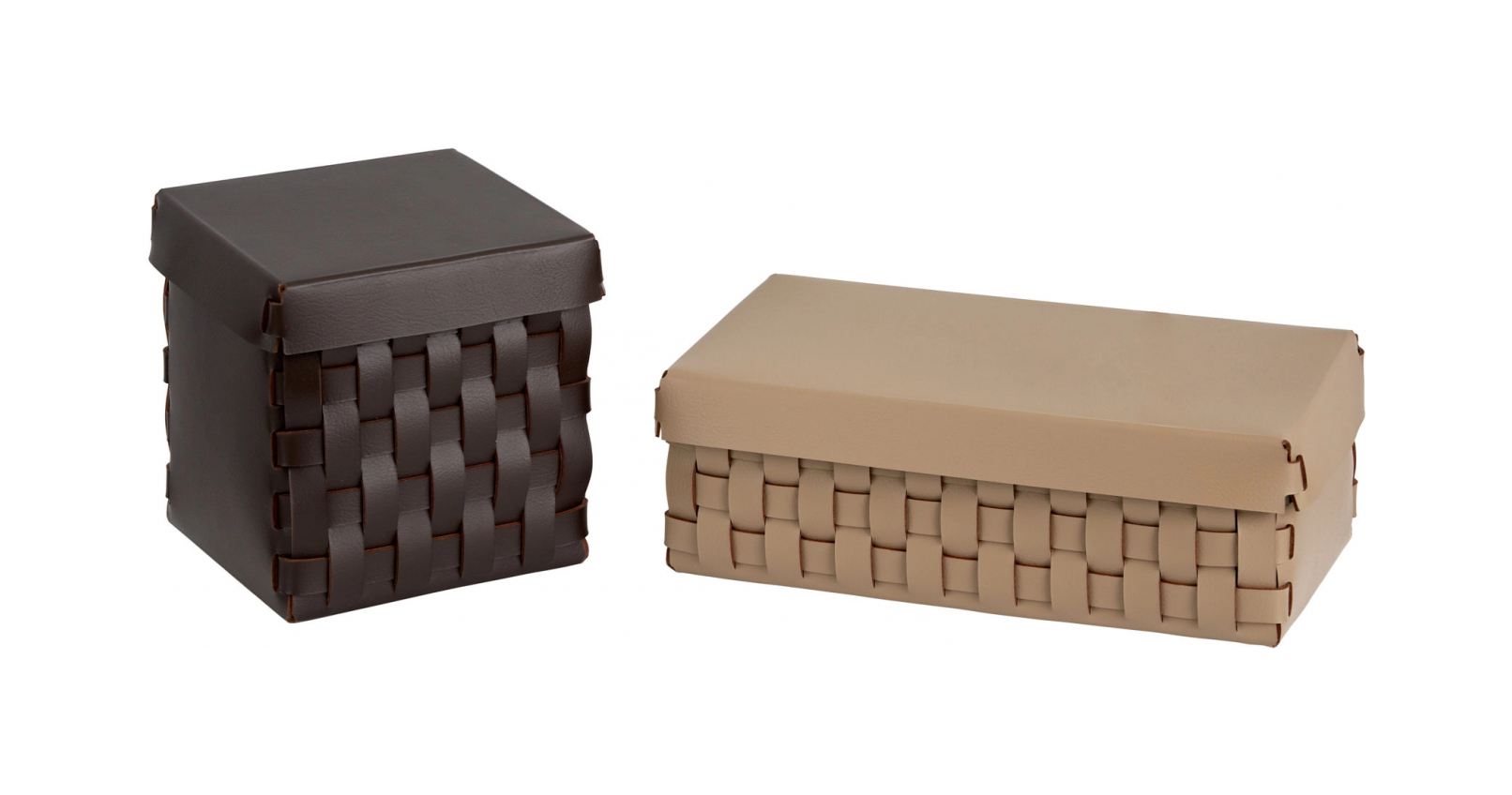 Корзиночка BOTTEGA с крышкой 23x12 капучино, кожа ADJ 1516.04.TS16