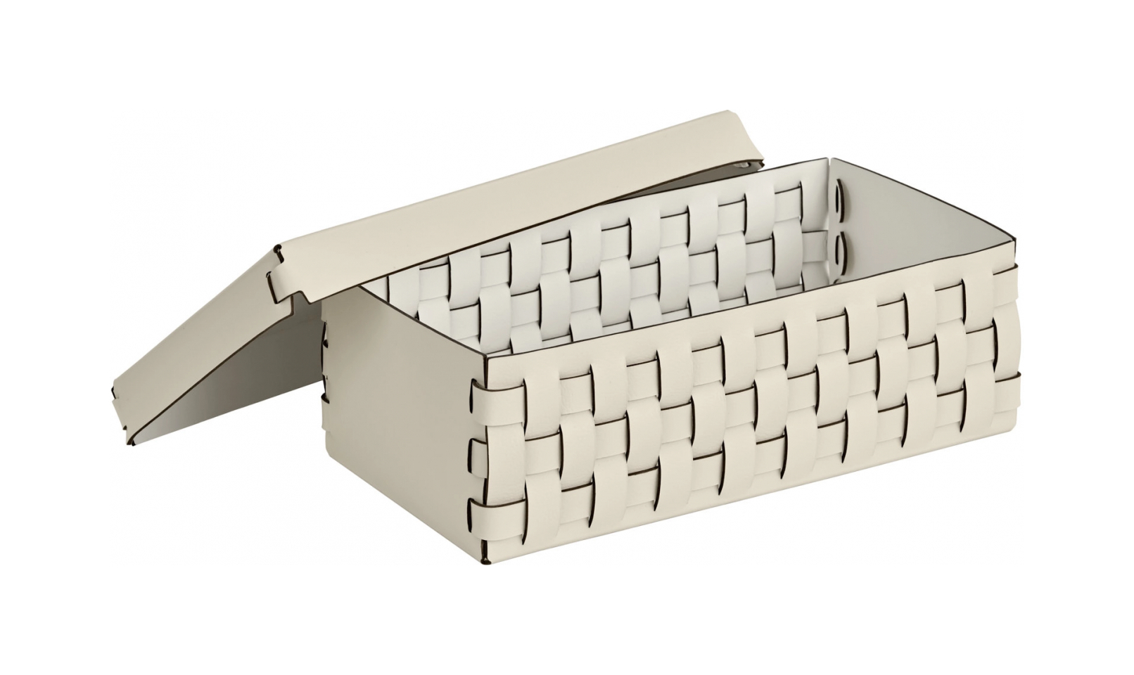 Корзиночка BOTTEGA с крышкой 23x12 панна кота, кожа ADJ 1516.16.TS16