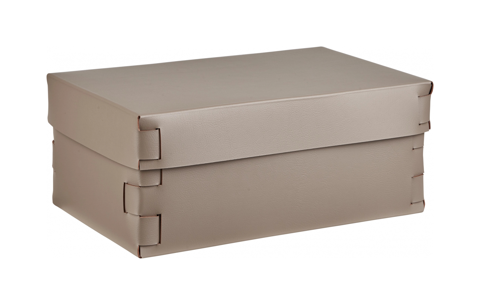 Коробка для хранения SNOB 32x20 см капучино, кожа