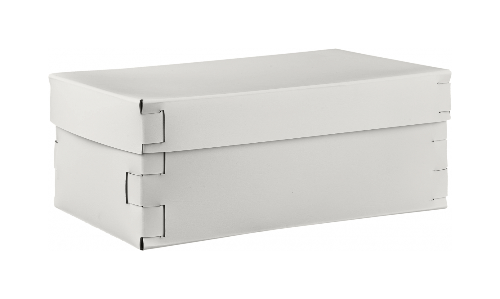 Коробка для хранения SNOB 32x20 см белая, кожа
