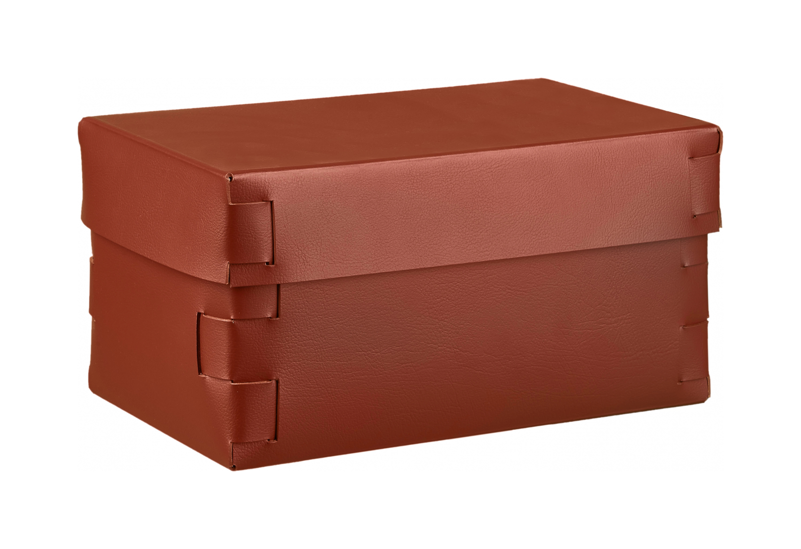 Коробка для хранения SNOB 25x15 см бордо, кожа