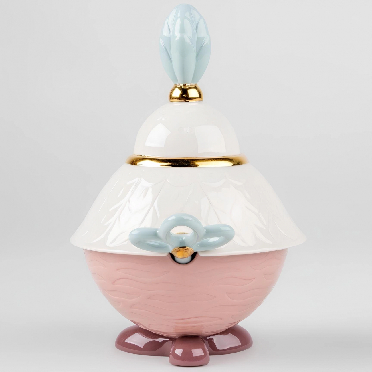 Сахарница Kawki 21 см позолота, фарфор Lladro 01009659