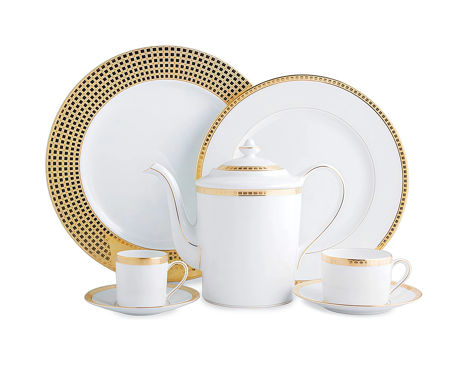 Чайная чашка с блюдцем ATHENA GOLD 150 мл фарфор золото Bernardaud 0467/91
