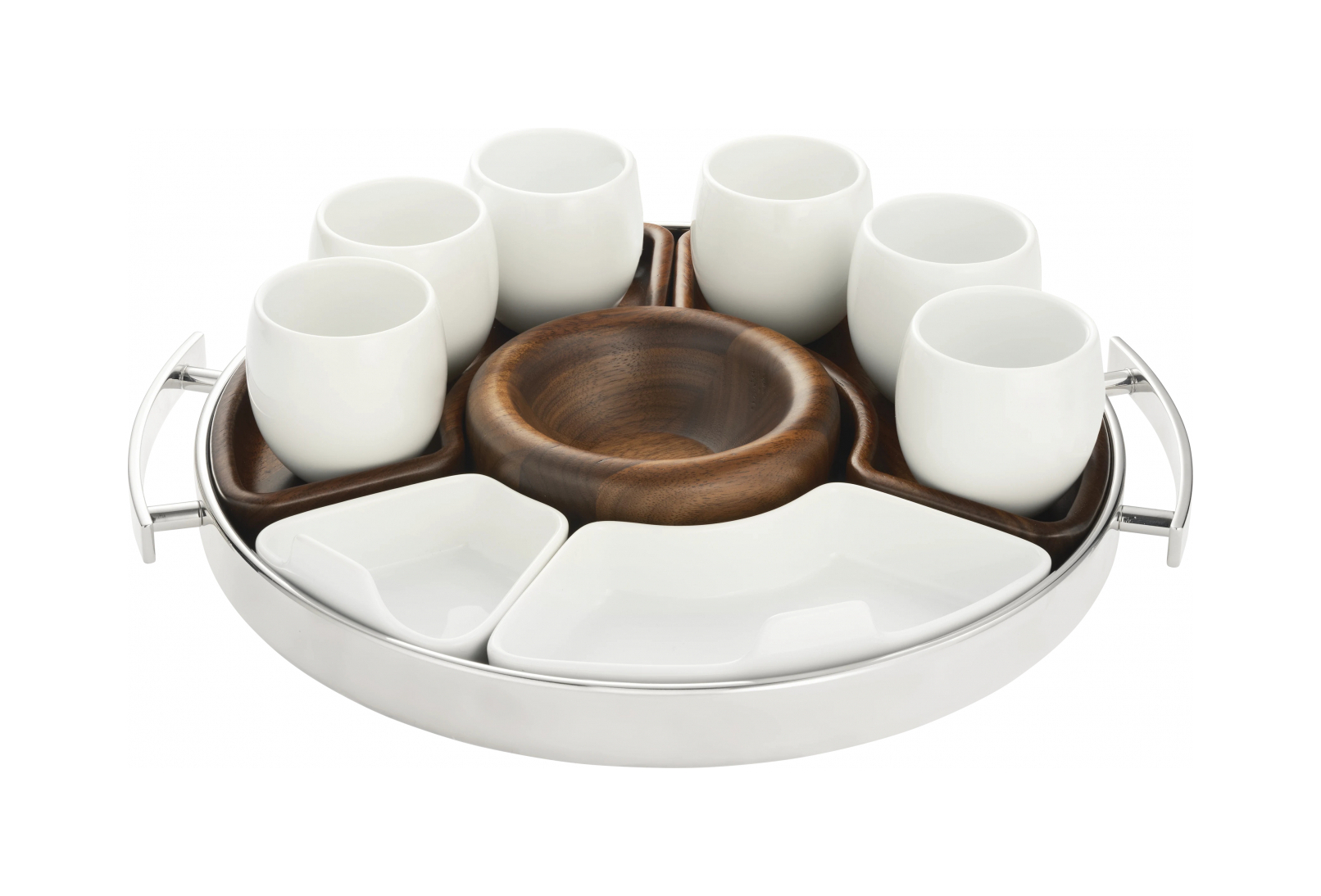 Подарочный сет Christofle MOOD Coffee кофейные ложки в яйце и поднос-менажница Christofle BU05900636