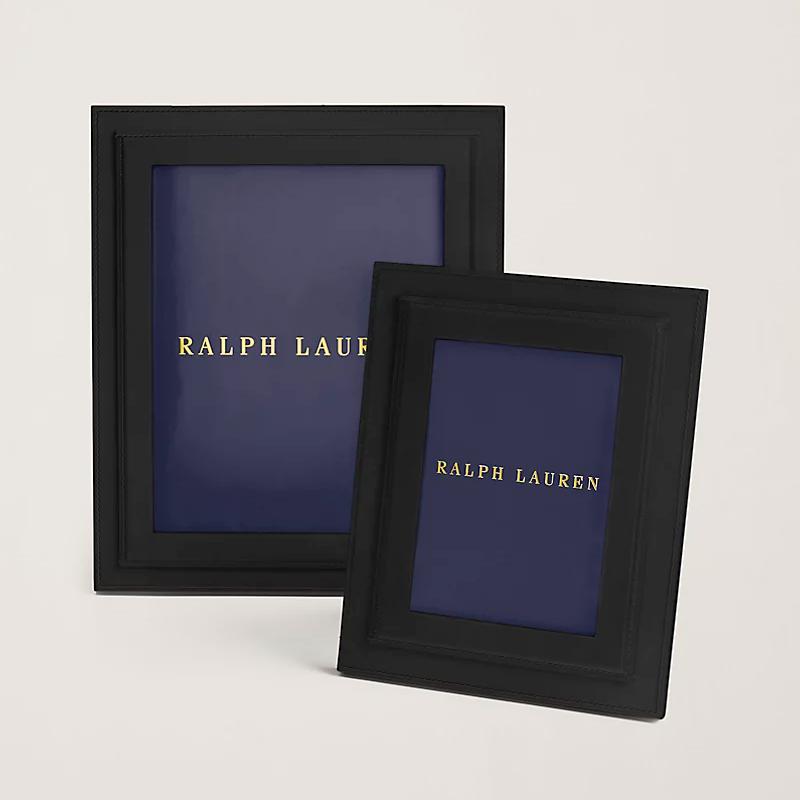Фоторамка Ralph Lauren Home Brennan 12x18 черная кожа